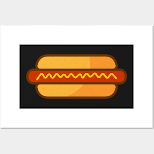 Hotdog fast food art tshirt Posters and Art